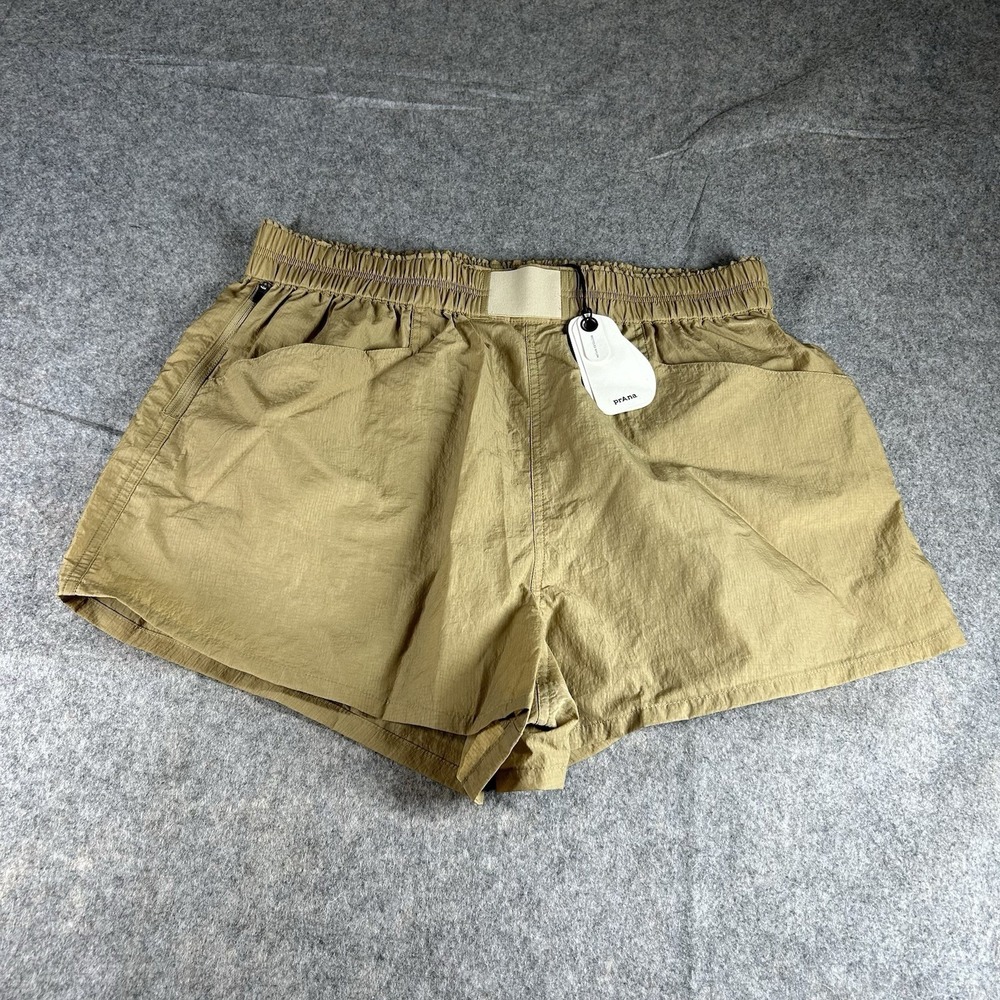 Prana Cross Back Short Womens Large Nomad 3" Nylon Hiking Granola Gorpecore - Picture 1 of 10
